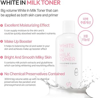 White In Milk Toner. G9SKIN