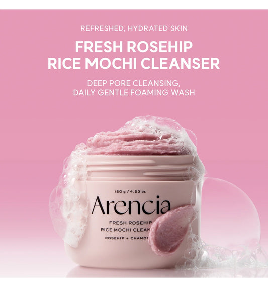 Arencia cleanser fresh rosehip rice mochi